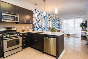 Marina Del Rey apartment for rent - Kitchen with stainless steel appliances.
