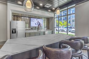 Asheville apartment for rent - Community clubroom area with billiards table and seating area.
