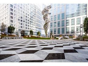 San Francisco apartment for rent - a large sculpture in front of a large building