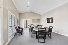 Norcross apartment for rent - A dining room with a table set for four.