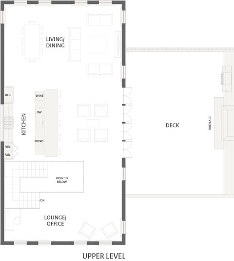 Floor plan for 2 beds, 2 baths, 3064 sqft