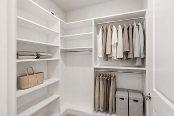 Oversized closets with custom options*