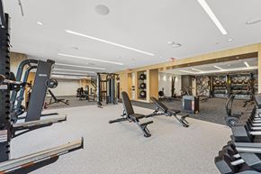 Bethesda apartment for rent - Next-generation fitness suite, including spaces for HIIT, strength training, and cardio