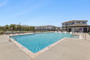 Charlottesville apartment for rent - A large swimming pool with the word "SPORT" written on the edge.