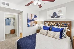 Mesa apartment for rent - Bedroom with a Bed at Vista Grove Apartments, Mesa