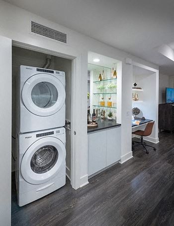 Full-sized high-efficiency washers and dryers