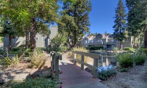 Pleasant Hill apartment for rent - Bridge walkway at Wood Creek Apartments, Pleasant Hill, CA