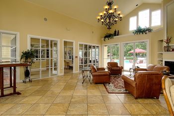 Interior clubhouse sitting area 