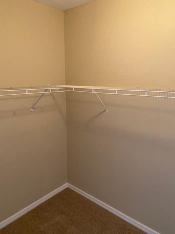 Spacious walk-in closet 
