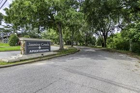 Pensacola apartment for rent - The image shows a street view of Jasmine Creek Apartments.