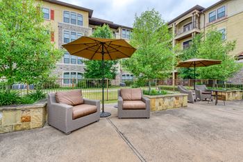 Outdoor space with seating & firepits