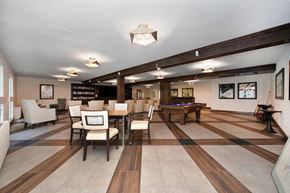 Citrus Heights apartment for rent - a recreation room with a pool table and chairs at The Crest at Citrus Heights Apartments, Citrus Heights, CA