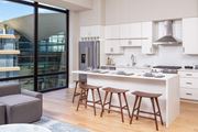 Minneapolis apartment for rent - A kitchen with white cabinets at 365 Nicollet, Minneapolis, MN, Manchester