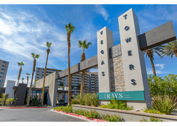 Entrance to the rays at vegas towers in las vegas, nv 89119