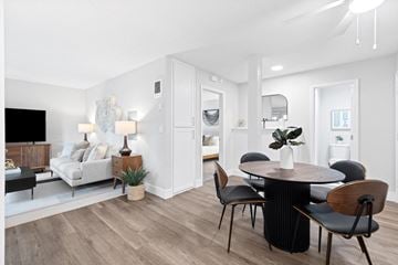 La Mesa apartment for rent - a living room and dining room with a table and chairs
