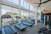 Dallas apartment for rent - Cardio Equipment in the Fitness Center at Abstract at Design District in Dallas TX, 75207