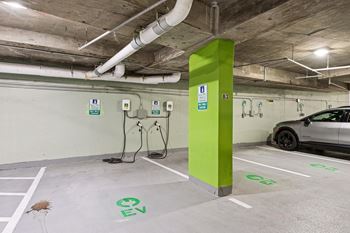 Electric vehicle parking at 15 bank apartments in white plains, ny 10606