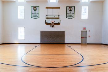 Indoor basketball court at the residences at stevens pond in saugus, ma 01906