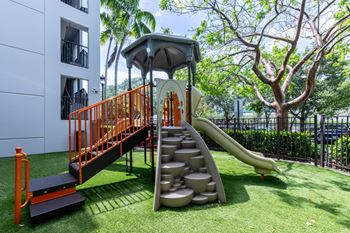 Onsite playground at one plantation apartments in plantation, fl 33324
