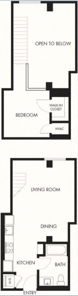 Floor plan for studio, 1 bath, 706 sqft