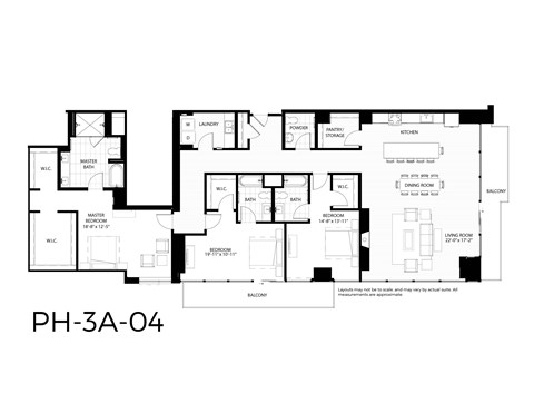 Floor plan for 3 beds, 3.5 baths, 2793 sqft