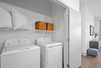 Full size in-unit washer and dryer 