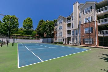 Tennis court at willowest in collier hills in atlanta, ga 30318