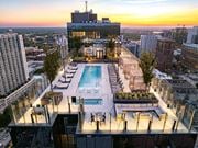 Atlanta apartment for rent - Sunset view at 903 Peachtree, Atlanta, GA