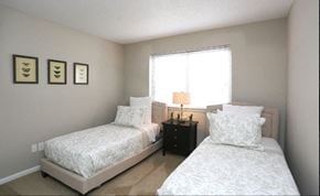 Winston-Salem apartment for rent - a bedroom with two beds and a window
