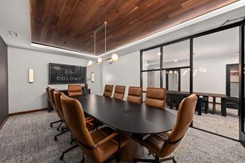 Co-work space with conference rooms