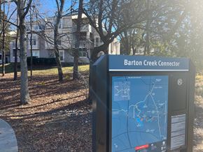 Charlotte apartment for rent - a map connector in front of a building