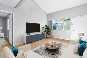 Santa Cruz apartment for rent - a living room with a couch and a tv