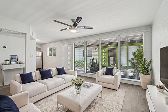 Scottsdale apartment for rent - Living room at Palm Villas, Scottsdale, 85257
