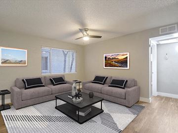 Tempe apartment for rent - a living room with a couch and a coffee table