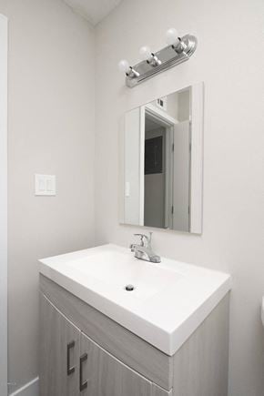 Phoenix apartment for rent - a bathroom with a sink and a mirror