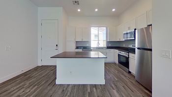 Modern kitchens with stainless steel appliances