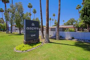 Mesa apartment for rent - Welcoming Property Signage at Aspire Mesa, Mesa, 85210.