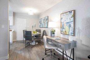 Phoenix apartment for rent - a dining room with a table and chairs