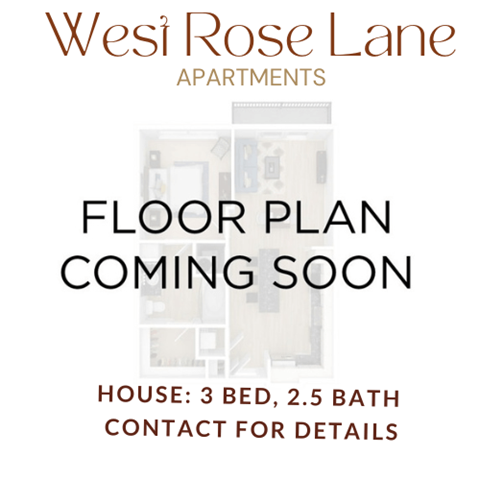 Floor plan for 3 beds, 2.5 baths, 2392 sqft