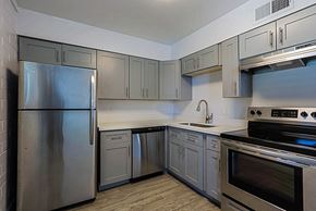 Scottsdale apartment for rent - Kitchen with cabinets at Palm Villas, Scottsdale
