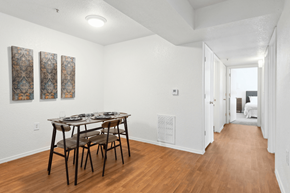 Yuma apartment for rent - a dining room with a table and chairs