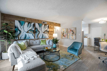 Phoenix apartment for rent - a living room with a couch and a chair