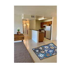 Huachuca City apartment for rent - an open floor plan with a kitchen and a rug