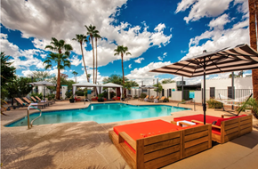 Scottsdale apartment for rent - Breathtaking pool view at Palm Villas, Scottsdale, Arizona
