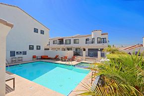 Phoenix townhouse for rent - A pool in a sunny backyard.