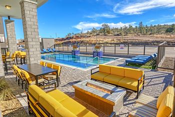 Heated resort style pool