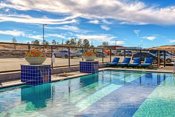 Heated resort style pool