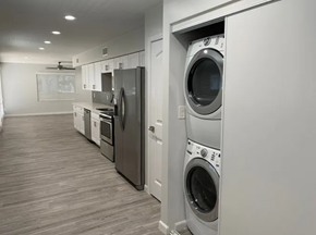 Scottsdale apartment for rent - A row of washing machines in a laundry room.