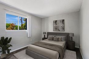 Mesa apartment for rent - Bedroom with a window at The Link Apartments, Mesa, AZ