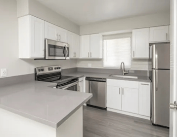 New stainless-steel appliances
